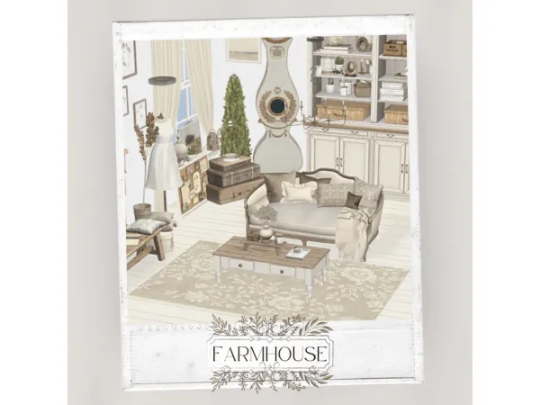Alpha Farmhouse 2024 3 rugs by Sims4Luxury - The Sims 4 Custom Content