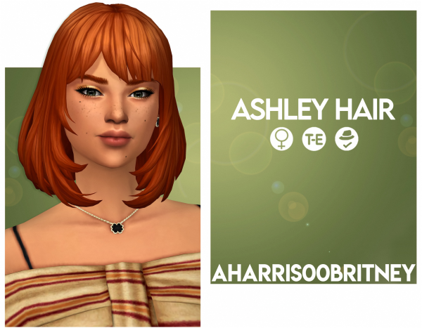 Maxis Match Ashley Hair by simsfinds - The Sims 4 Custom Content