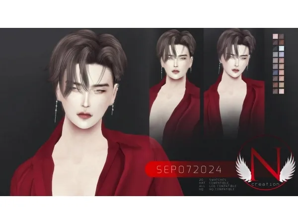 Alpha NILYN HAIR SEP072024 - The Sims 4 Custom Content