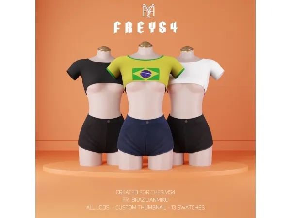 Alpha BrazilianMiku V1 Req - The Sims 4 Custom Content