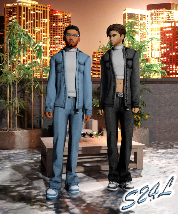 Alpha Vers Geo going out set by simsfinds - The Sims 4 Custom Content