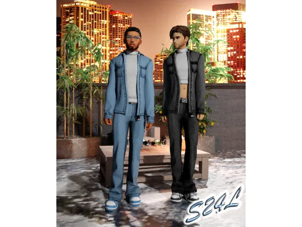 Alpha Vers Geo going out set by Sailor24Love Sims - The Sims 4 Custom Content
