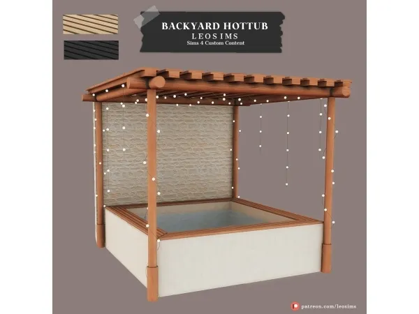 Mix Backyard Hottub - The Sims 4 Custom Content