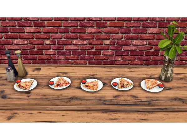 Alpha Pizza Hut Custom Food Part 3 by Insimnia - The Sims 4 Custom Content