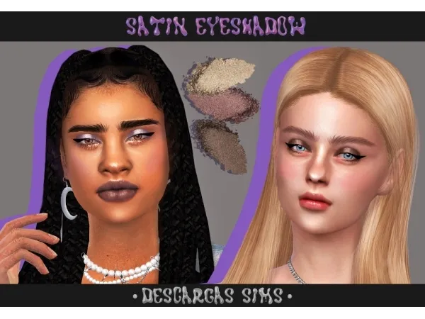Alpha Satin Eyeshadow - The Sims 4 Custom Content