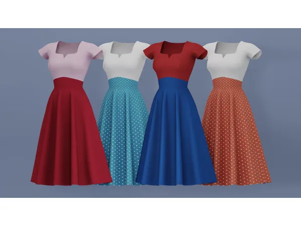 Mix Ellie Dress by Talarian - The Sims 4 Custom Content