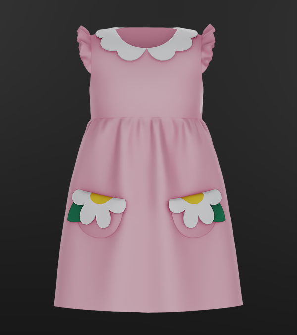Mix Toddler Violet Dress by modcollective - The Sims 4 Custom Content