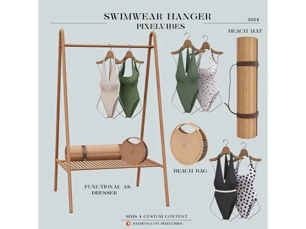Alpha Swimwear Hanger - The Sims 4 Custom Content