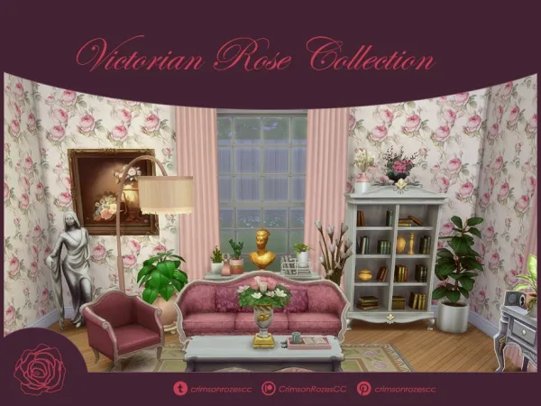 Mix Victorian Rose Collection by Crimson Rozes - The Sims 4 Custom Content