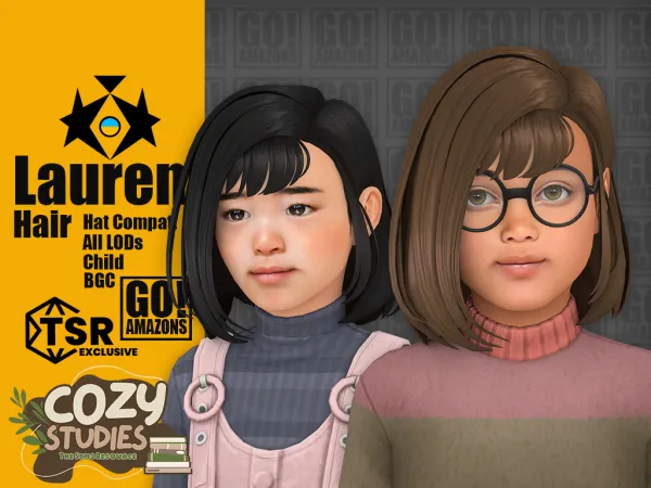 Maxis Match Lauren by goamazons - The Sims 4 Custom Content