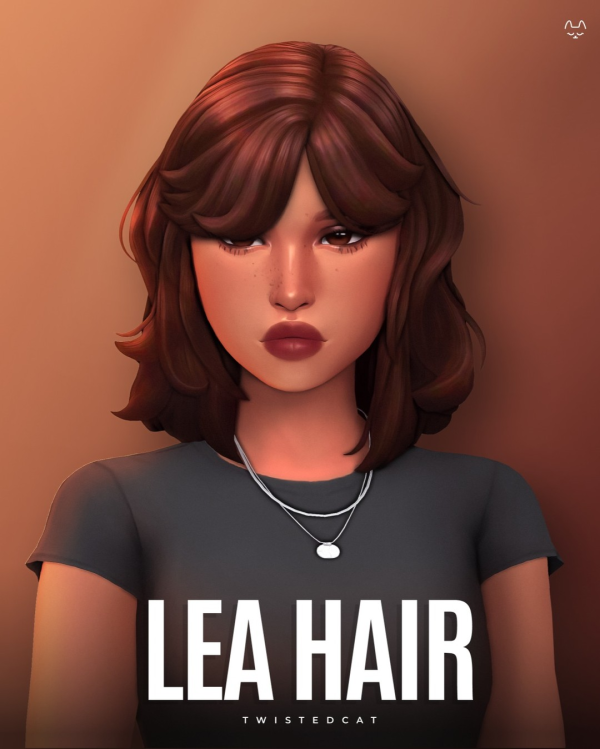 Maxis Match Lea Hair(Download) by simsfinds - The Sims 4 Custom Content