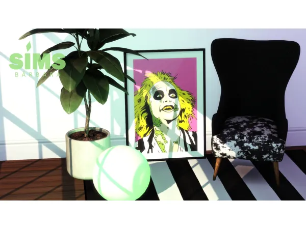 Alpha Beetlejuice Poster Wall Art Prints by Bárbara Sims - The Sims 4 Custom Content