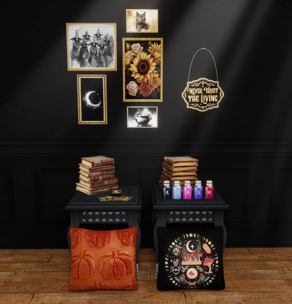 Alpha witchy decor by simmerkatex - The Sims 4 Custom Content