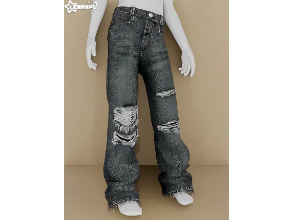 Alpha Spring Farm Male Jeans by Learxfl - The Sims 4 Custom Content