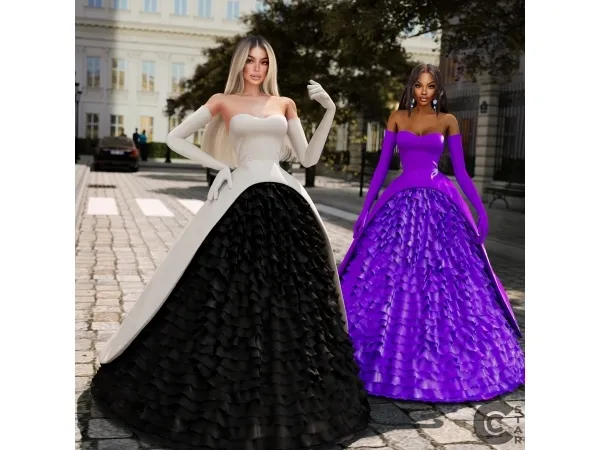 Alpha Ball Gown cool_content_star - The Sims 4 Custom Content