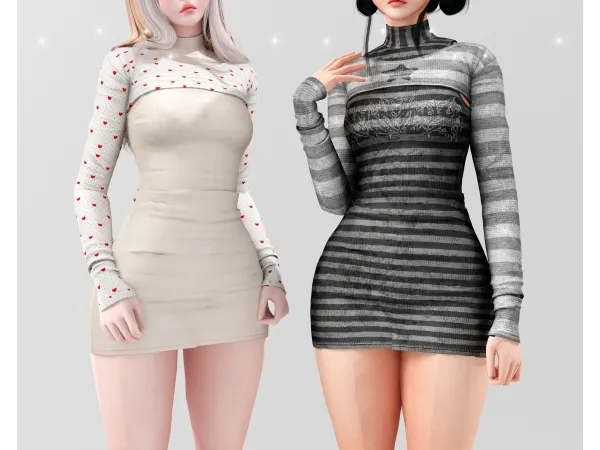 Alpha Kilye dress - The Sims 4 Custom Content