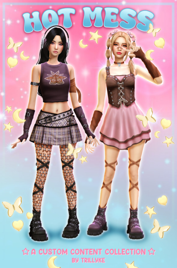 Maxis Match HOT MESS by simsfinds - The Sims 4 Custom Content