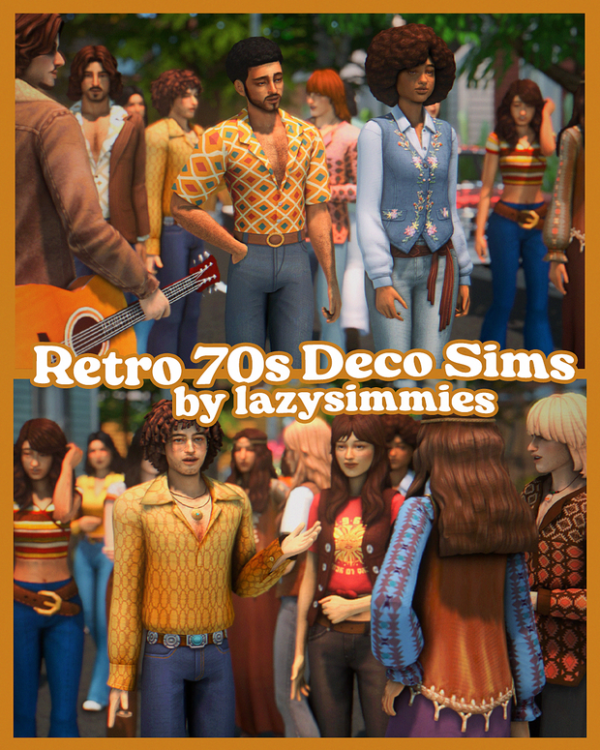 Maxis Match retro 70s deco sims 41979010416143 by simsfinds - The Sims 4 Custom Content