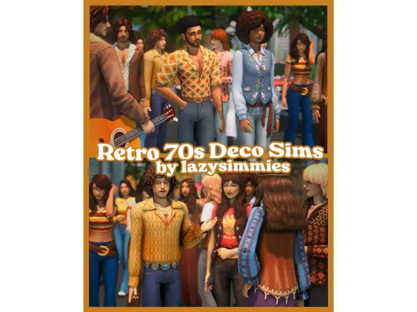 Maxis Match retro 70s deco sims 41979010416143 by lazysimmies - The Sims 4 Custom Content