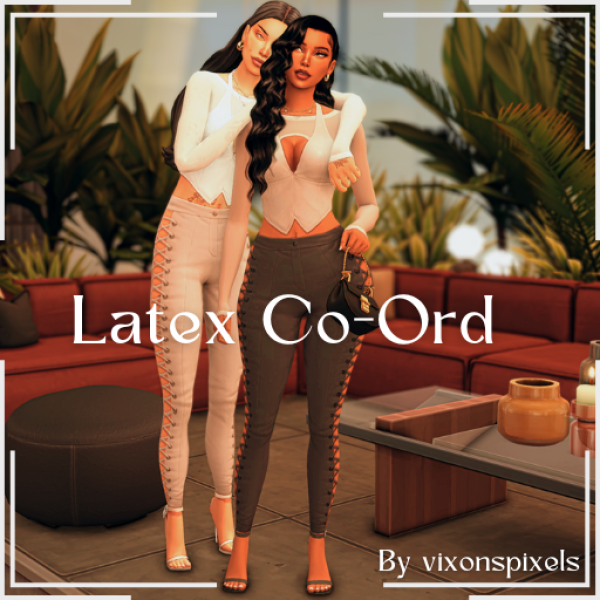 Maxis Match Latex Co Ord by simsfinds - The Sims 4 Custom Content