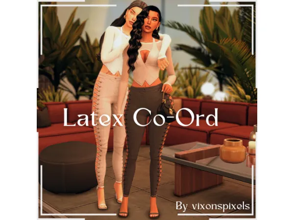 Maxis Match Latex Co Ord by vixonspixels - The Sims 4 Custom Content