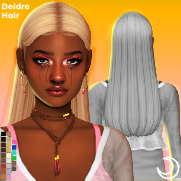 Maxis Match DEIDRE HAIR by simsfinds - The Sims 4 Custom Content
