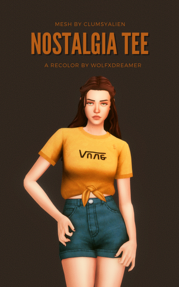 Maxis Match Nostalgia Tee by simsfinds - The Sims 4 Custom Content
