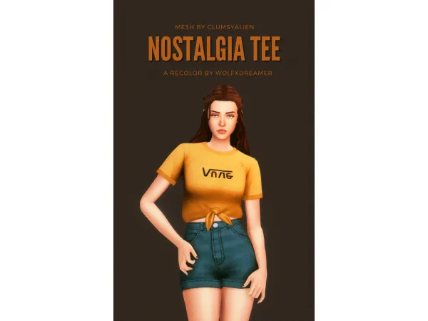 Maxis Match Nostalgia Tee by wolfxdreamer - The Sims 4 Custom Content