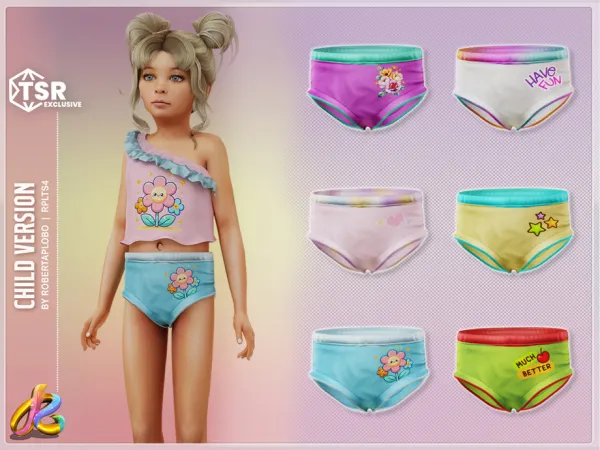 Alpha RobertaPLobo's Bottom 286 Child - The Sims 4 Custom Content