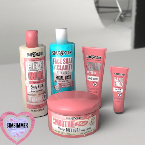 Alpha Soap Glory Clutter Collection by simsfinds - The Sims 4 Custom Content