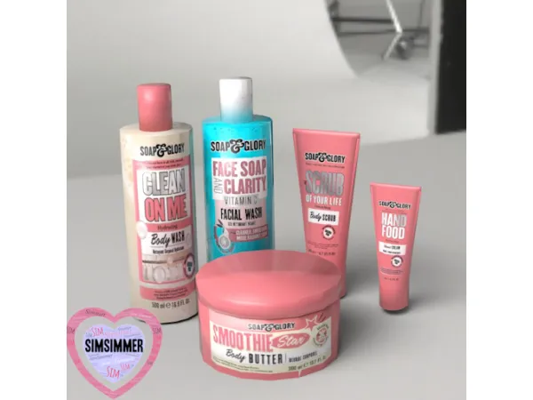Alpha Soap Glory Clutter Collection by SimSimmer - The Sims 4 Custom Content