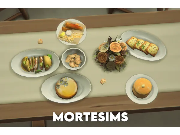Maxis Match Sims 4 Food Retextures Override (Remesh) Part 2 by MorteSims - The Sims 4 Custom Content