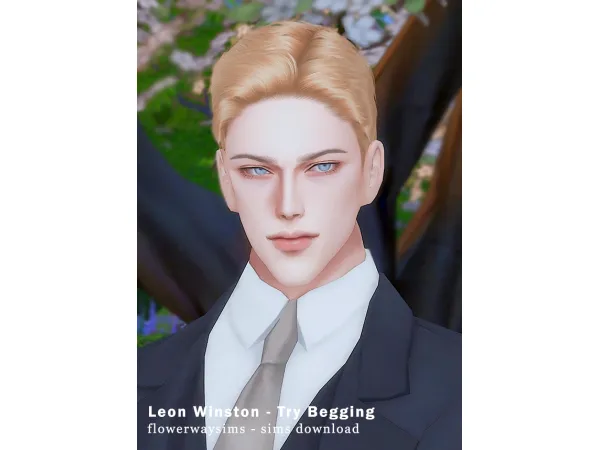 Mix LEON WINSTON TRY BEGGING MANHWA by Flower Way Sims Studio - The Sims 4 Custom Content