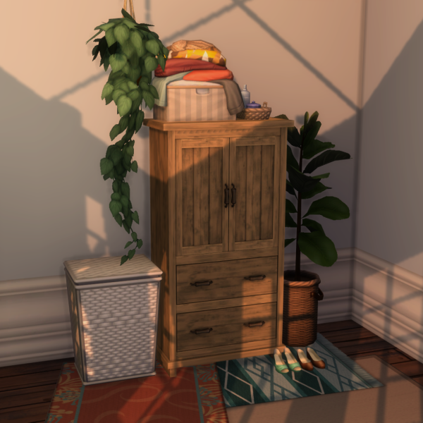 Maxis Match Ekved Dresser by simsfinds - The Sims 4 Custom Content