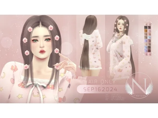 Alpha NILYN HAIR SEP162024 - The Sims 4 Custom Content
