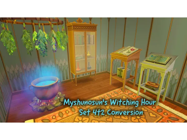 Myshunosuns Witching Hour Set 4t2 Conversion - The Sims 2 Custom Content