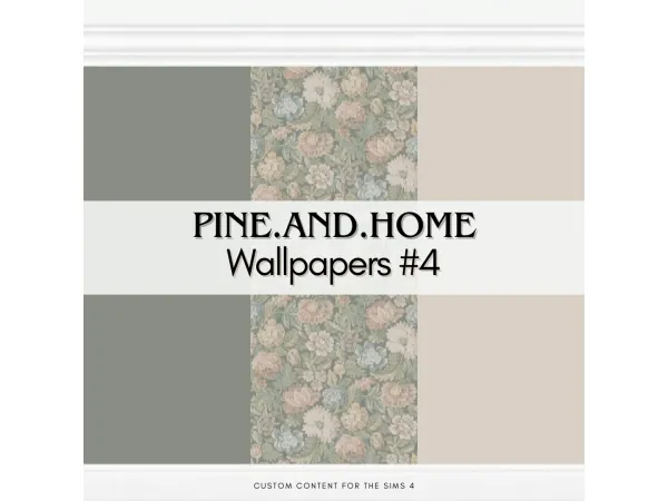 Alpha PineAndHome Wallpapers 4 by sims4luxury - The Sims 4 Custom Content