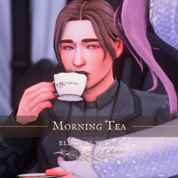 Mix Morning Tea Pose Pack by simsfinds - The Sims 4 Custom Content