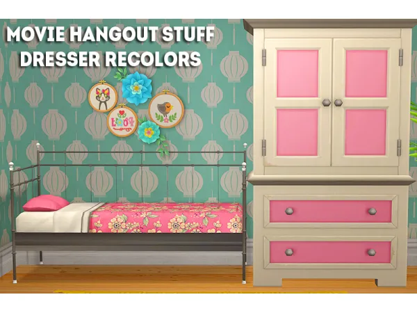 Movie Hangout Stuff Dresser recolors - The Sims 2 Custom Content