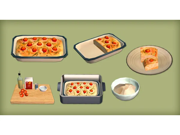 ONI Focaccia and Sweet Milk Food for - The Sims 2 Custom Content