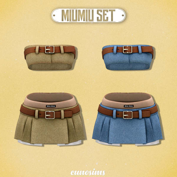 Alpha Miumiu set by simsfinds - The Sims 4 Custom Content