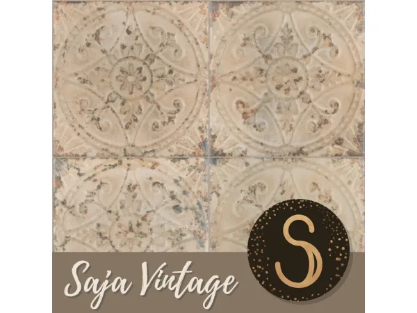 Alpha Saja Vintage Floors by Sims4Luxury - The Sims 4 Custom Content