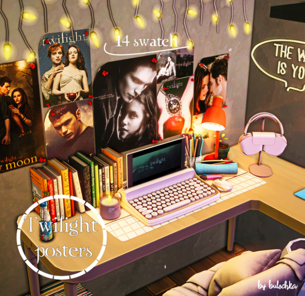 Alpha Twilight Posters by simsfinds - The Sims 4 Custom Content