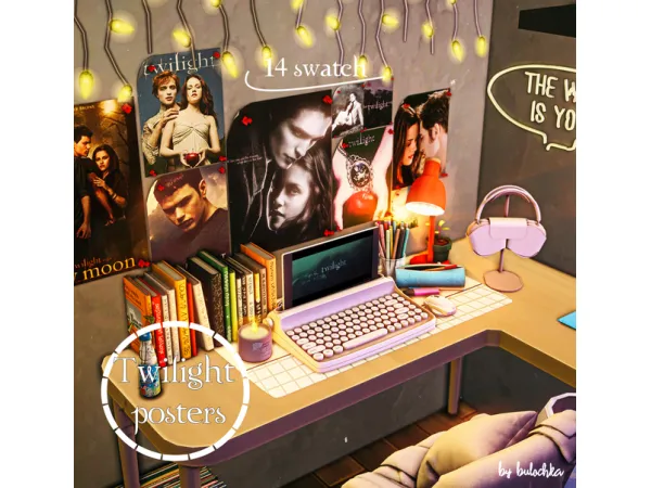 Alpha Twilight Posters by bulochka - The Sims 4 Custom Content