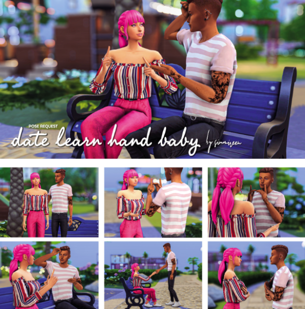 Mix Date learn hand baby by simsfinds - The Sims 4 Custom Content