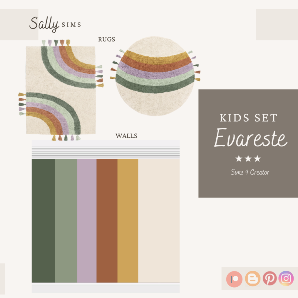 Alpha Kids Set EVARESTE by sally4sims - The Sims 4 Custom Content