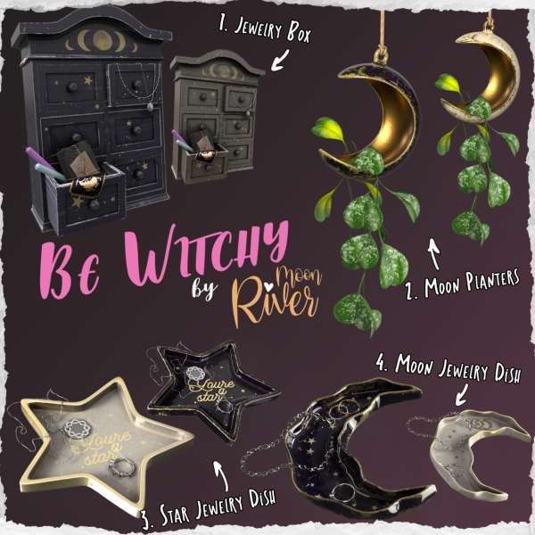 Alpha Be Witchy set by simsfinds - The Sims 4 Custom Content