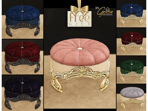 Alpha Luxury pouf - The Sims 4 Custom Content