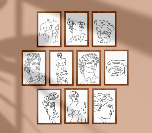 Mix Greek Art in Lines portatil by simsfinds - The Sims 4 Custom Content