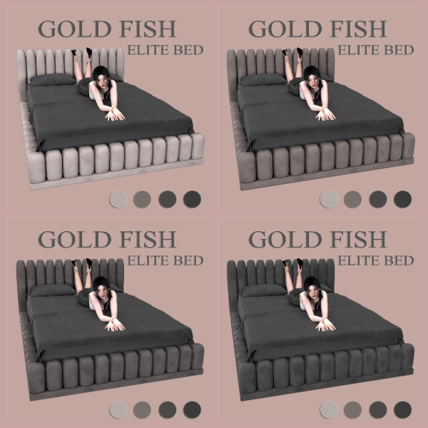 Maxis Match GoldFish Elite Bed by simsfinds - The Sims 4 Custom Content